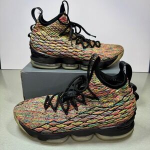 Nike LeBron 15 XV Four Horsemen Basketball Shoes 897648-901 Fruity Pebbles Sz 10